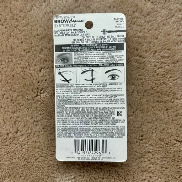 NWT Maybelline & Rimmel Blonde Brow Gel/Mascaras - Picture 3 of 10